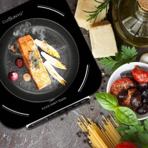 Portable Induction Countertop 1800W Cooktop 10 Power Levels Burners Electric Stove with 140-465°F Timer Settings Induction Burner Suitable and Digital Sensor for Magnetic Cookware