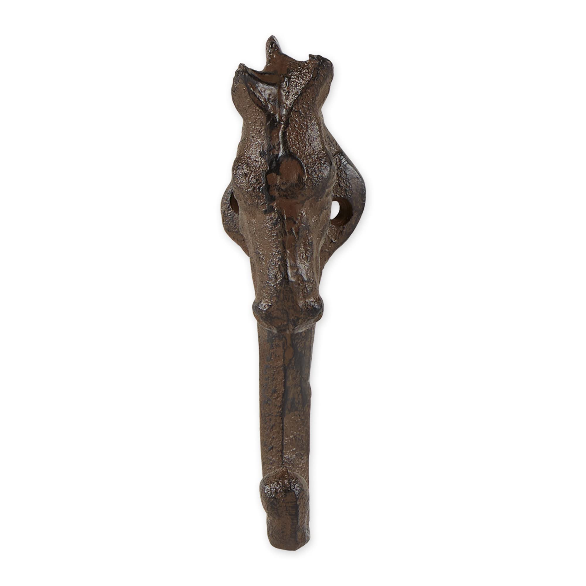 DII Cast Iron Collection Decorative Wall Hook Set, Horse, 3 Count