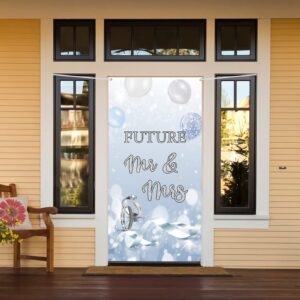 INNORU Future Mr & Mrs Door Banner Decoration, Engagement Large Door Cover Decor, Wedding, Bridal Shower Party Photo Booth Backdrop Background Supplies