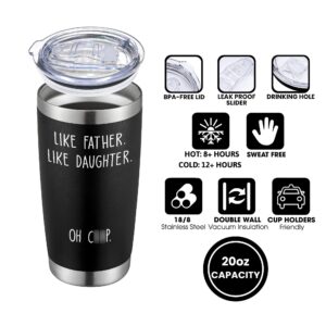 Dad Gifts from Daughter - Gifts for Dad from Daughter - Dad Christmas Gifts from Daughter, Christmas Gifts for Dad from Daughter - Birthday Gifts for Dad - Father Gifts, Papa Gifts - 20 Oz Tumbler