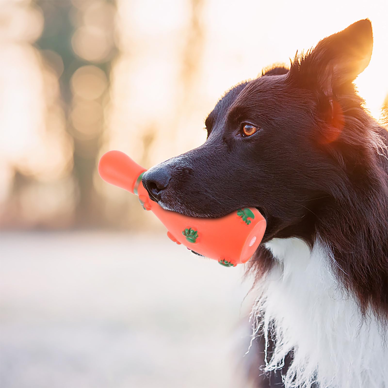 4Pcs Dog Toy -Dog Chew Toys for Aggressive Chewers, Indestructible Tough Durable Squeaky Interactive Dog Toys, Puppy Teeth Bowling Balls Toy for Small Meduium Large Breed