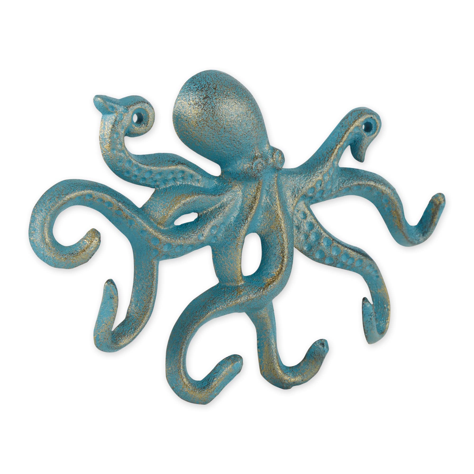 DII Decorative Cast Iron Wall Hook Collection, Octopus