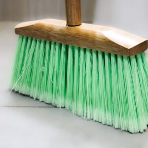 BLYSK Indoor/Outdoor Heavy Duty Wooden Broom Brush, Sweeper, Head Replacement Soft bristles, Great use for Home, Kitchen, Room, Office, Patio, Deck Floor (Broom Head)