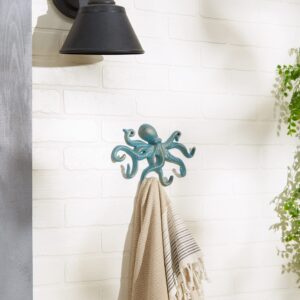 DII Decorative Cast Iron Wall Hook Collection, Octopus