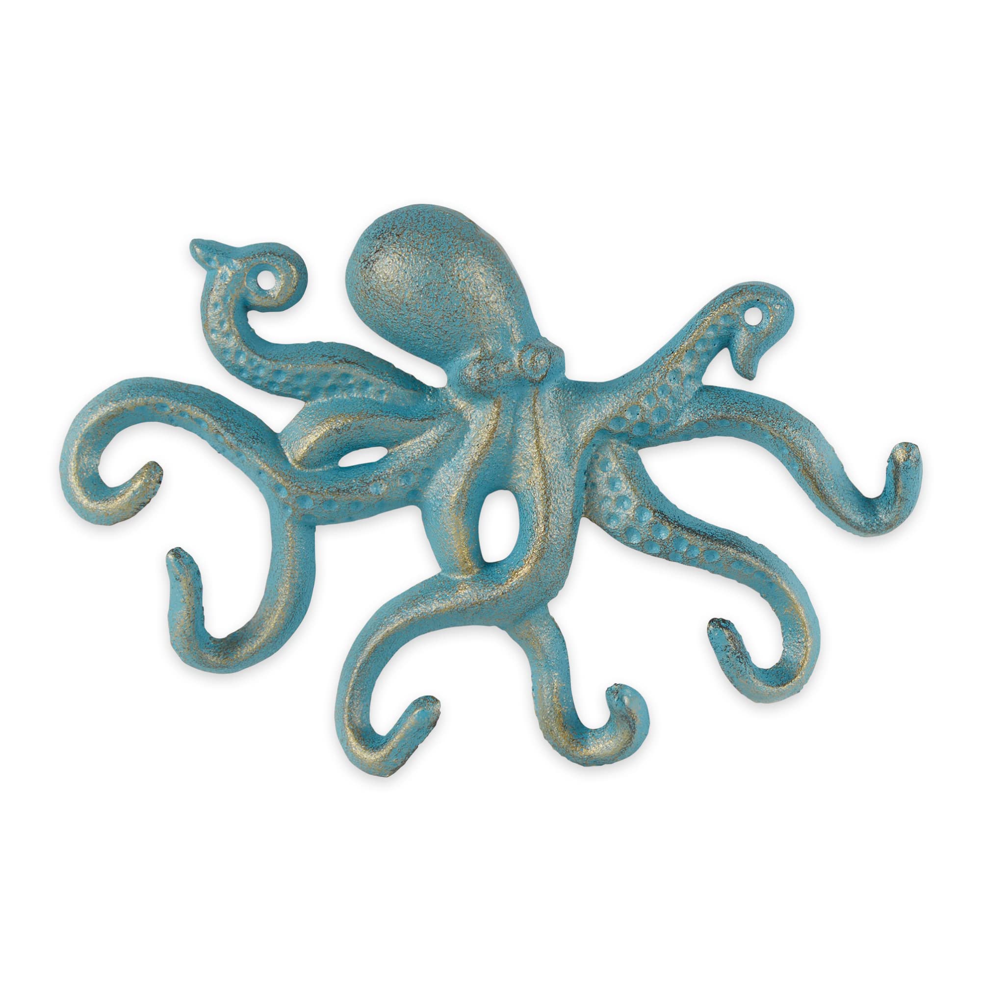 DII Decorative Cast Iron Wall Hook Collection, Octopus