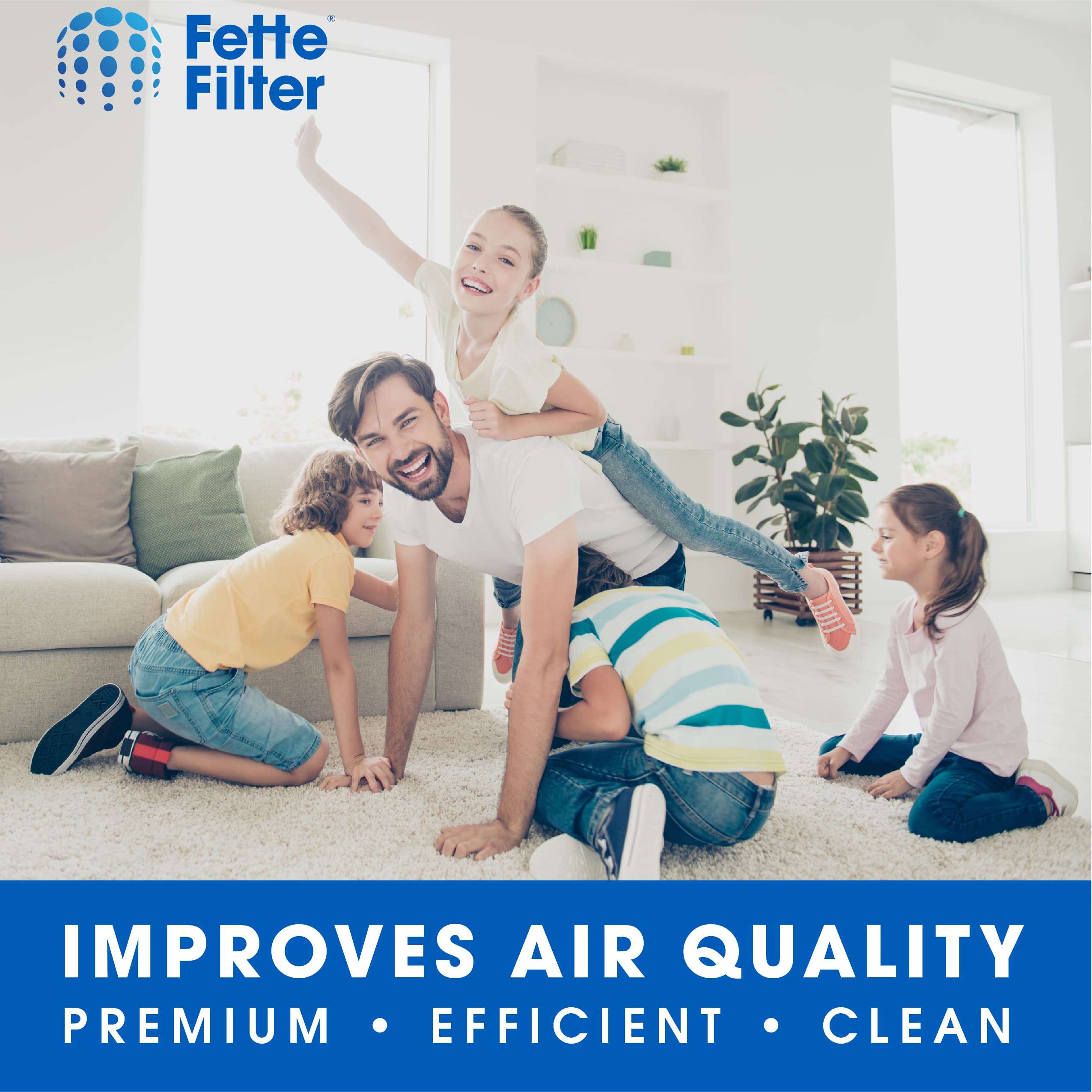 Fette Filter - Air Purifier Replacement True HEPA Filter Kit Compatible with Honeywell InSight Air Purifiers Model HPA5300B HPA5350 & PowerPlus HPA3300 HRF-R3, HRFSC1 Filter S HRF-A300