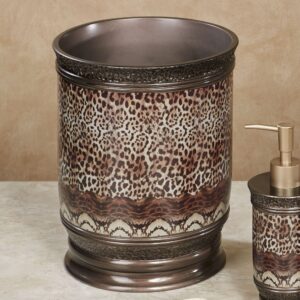 touch of class mombasa safari animal print wastebasket multi warm wastebasket