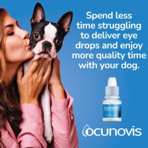 Sentrx Ocunovis Gel Eye Drops for Dogs & Cats, Eye Lube for Dogs Allergy Relief Lubricant, Dogs with Dry Eyes, Artificial Tears, 5 ml (6-Pack)