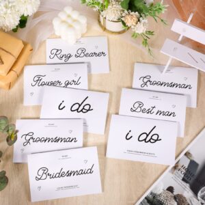 Spakon 26 Sets Wedding Party Thank You Cards Wedding Day Letters Gifts to My Bridesmaid on My Wedding Day with Golden Envelopes to Your Bridesmaid, Bridal, Mother, Father, Friends Gifts