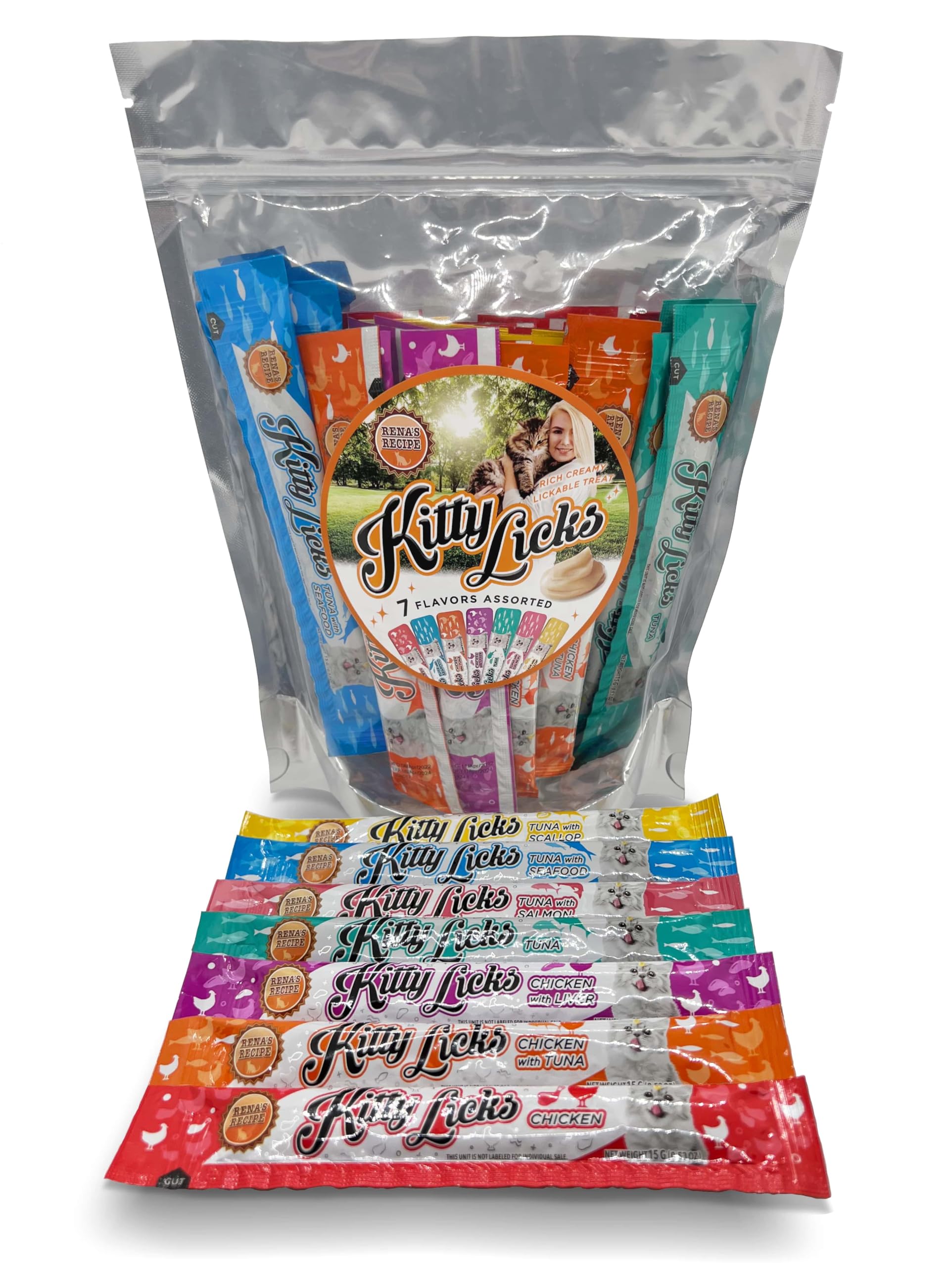 Kitty Licks Chicken and Tuna Varieties (28 tubes)