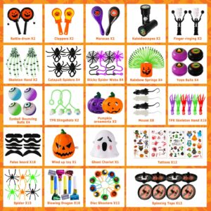 Thuodo 288 PCS Halloween Party Favors Toys Assortment for Kids, Kids Prizes in Bulk Trick-or-Treat Goodie Bag Fillers Pinata Filler School Classroom Rewards Halloween Toys