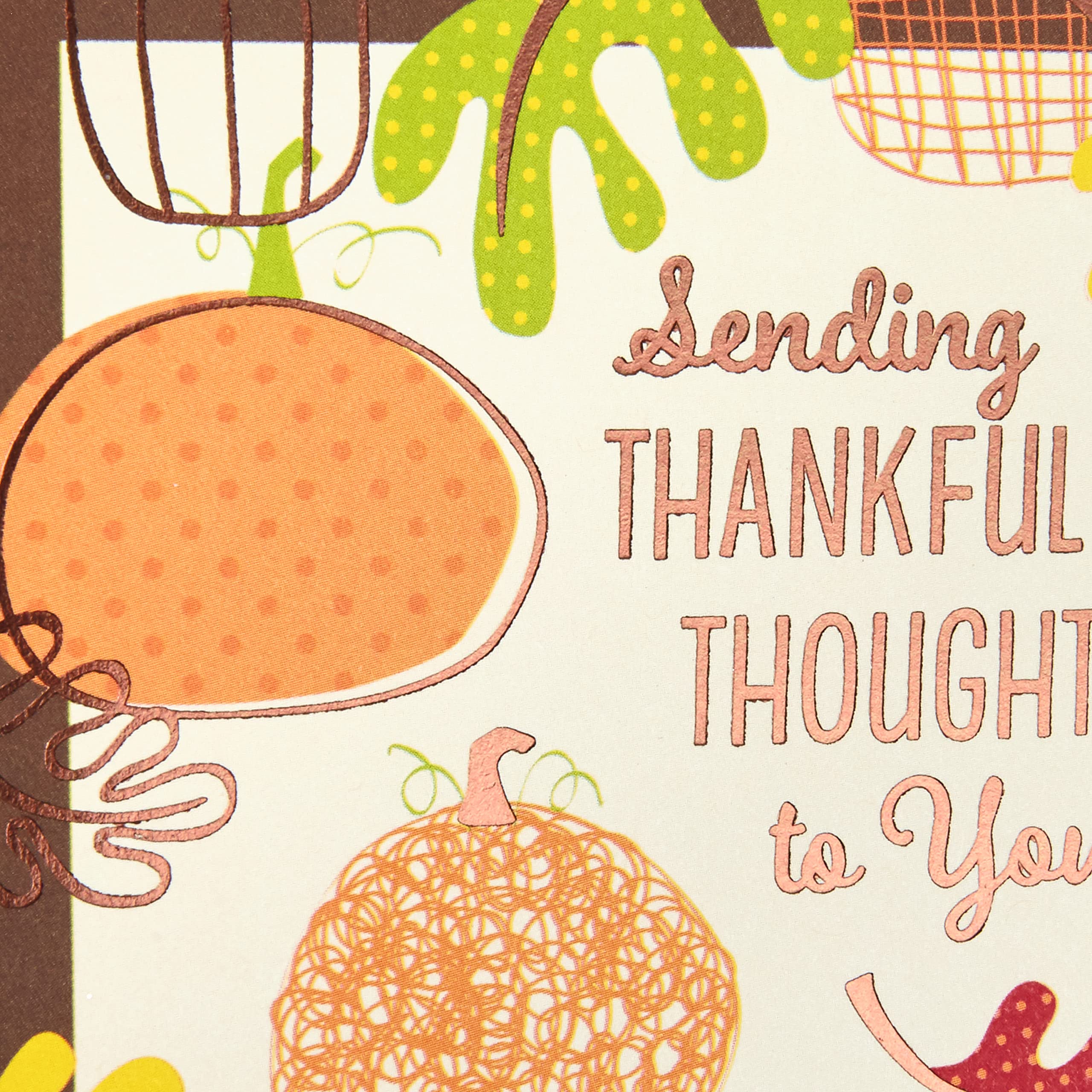 Hallmark Thanksgiving Cards Assortment, Sending Thankful Thoughts (6 Cards with Envelopes)