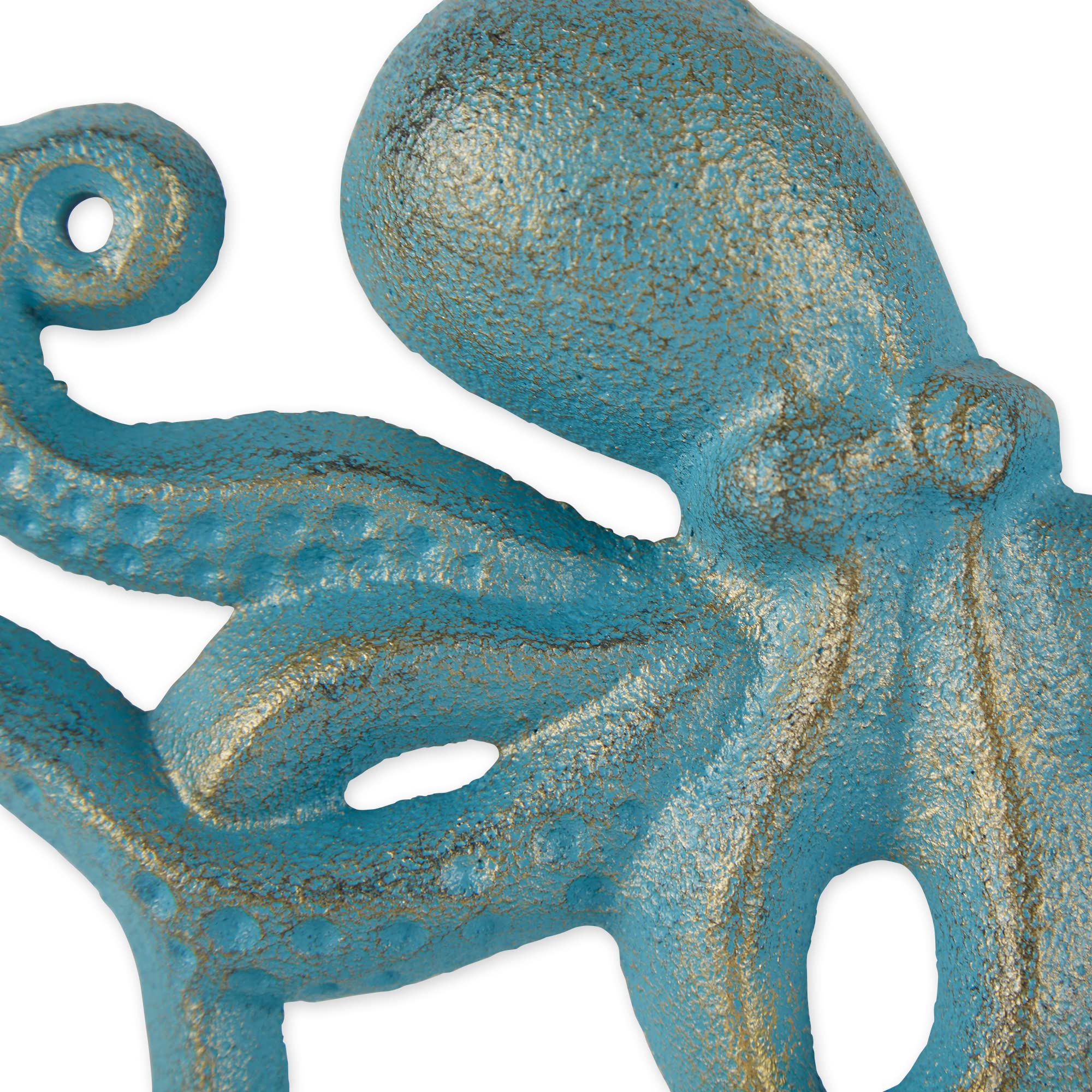 DII Decorative Cast Iron Wall Hook Collection, Octopus