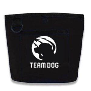 team dog training treat pouch (black)