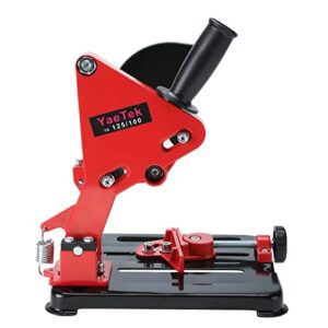 YaeKoo Angle Grinder Stand Grinder Holder Cutter Support Cast Iron Base for 100mm - 125mm Angle Mill (4"-5") Red Color