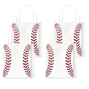 18 pcs baseball party favors gift bags - baseball goodie bags favors for kids adult team - baseball theme birthday party decoration bags - supplies paper bag with handle