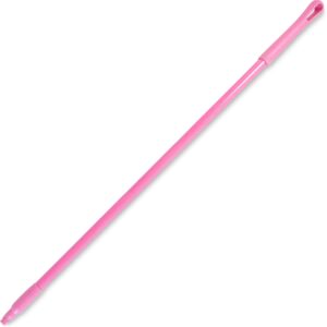 sparta 41225ec26 fiberglass broom handle, mop handle, replacement handle with acme threaded tip for commercial cleaning, 48 inches, pink