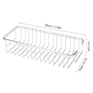 Bathroom Shelf Organizer, Stainless Steel Wall Mounted Holder Storage Basket Shelf, Shower Caddy Storage Kitchen Rack for Bathroom Kitchen (30CM)