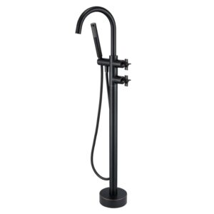 artiqua freestanding bathtub faucet tub filler oil rubbed bronze floor mount brass bathtub faucets with hand shower