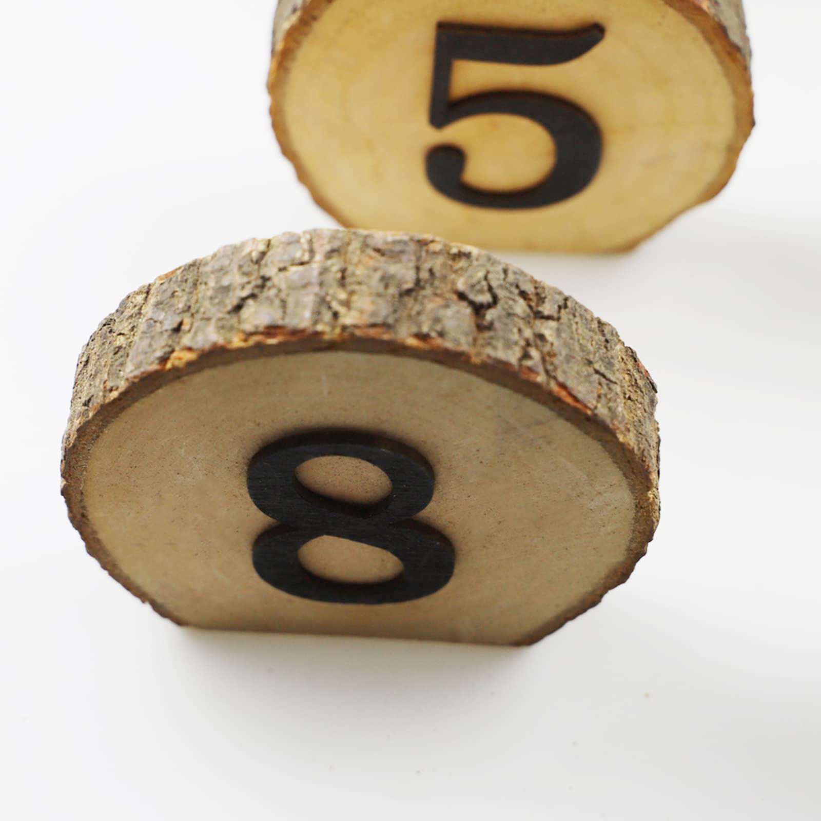 Andoer Wedding Table Number, 1-10 Wooden Table Number Rustic Party Wedding Decoration Number Blocks Professional Table Numbers For Wedding Reception And Table Party Decorations