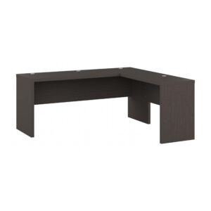 Bush Business Furniture Echo L Shaped Computer Desk, 72W, Charcoal Maple