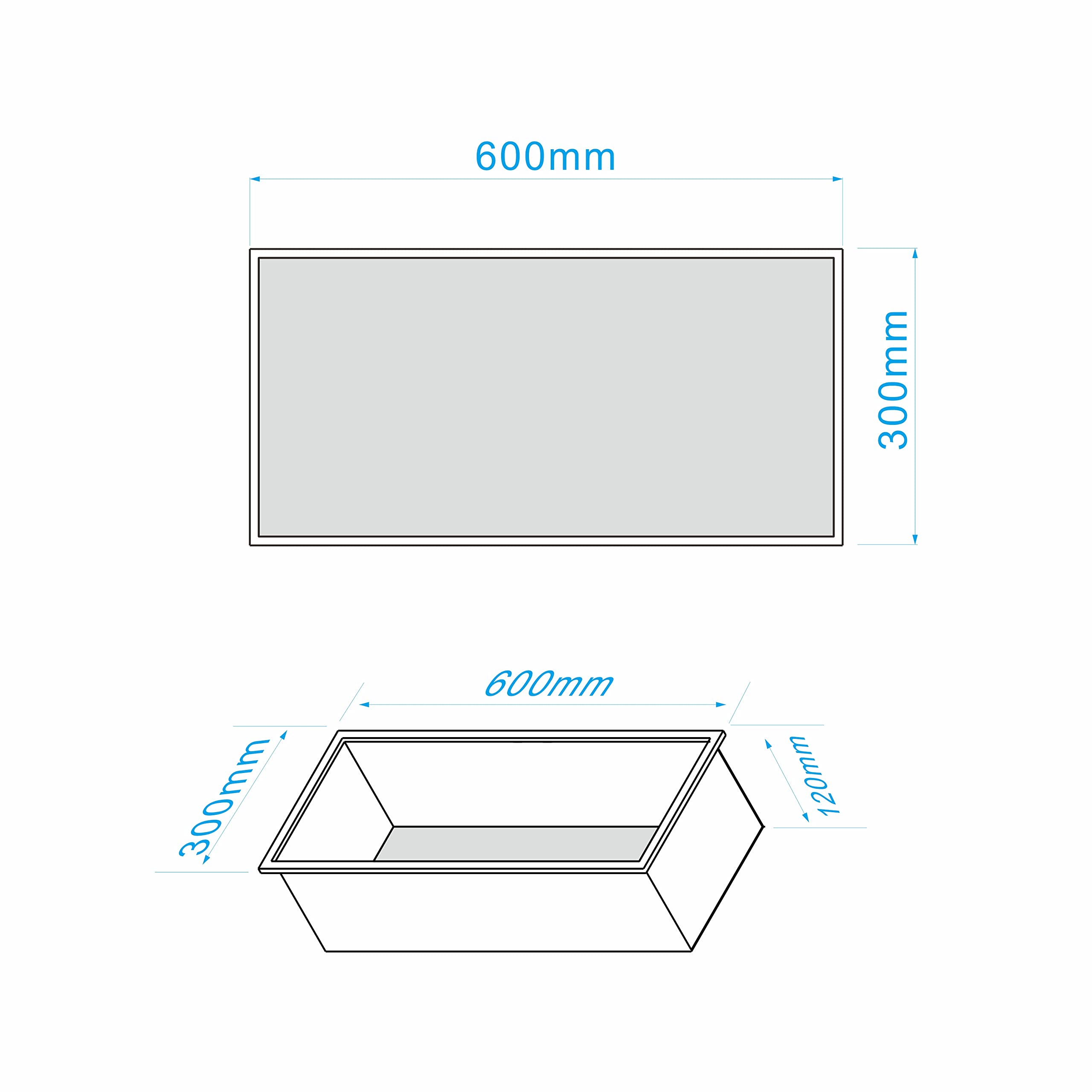 Sunrosa Brushed Nickel Shower Niche Stainless Steel, Ready for Tile, Waterproof 11.8" x 23.6" Bathroom Recessed Niche, Organizer Storage for Shampoo & Toiletry Storage