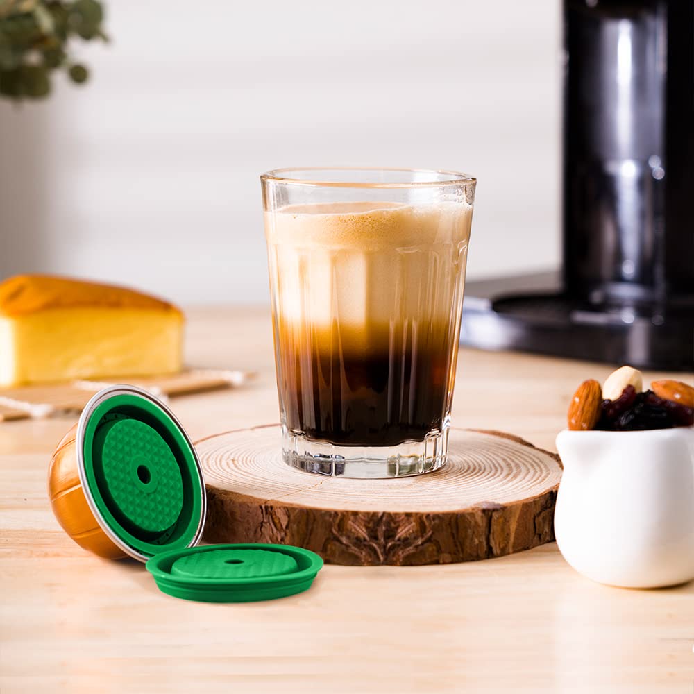 Refillable Vertuo Coffee Capsules DISCS Reusable filters Refillable Coffee PodS for VERTUOLINE & VERTUO capsules, compatible with VERTUOLINE & VERTUO pods