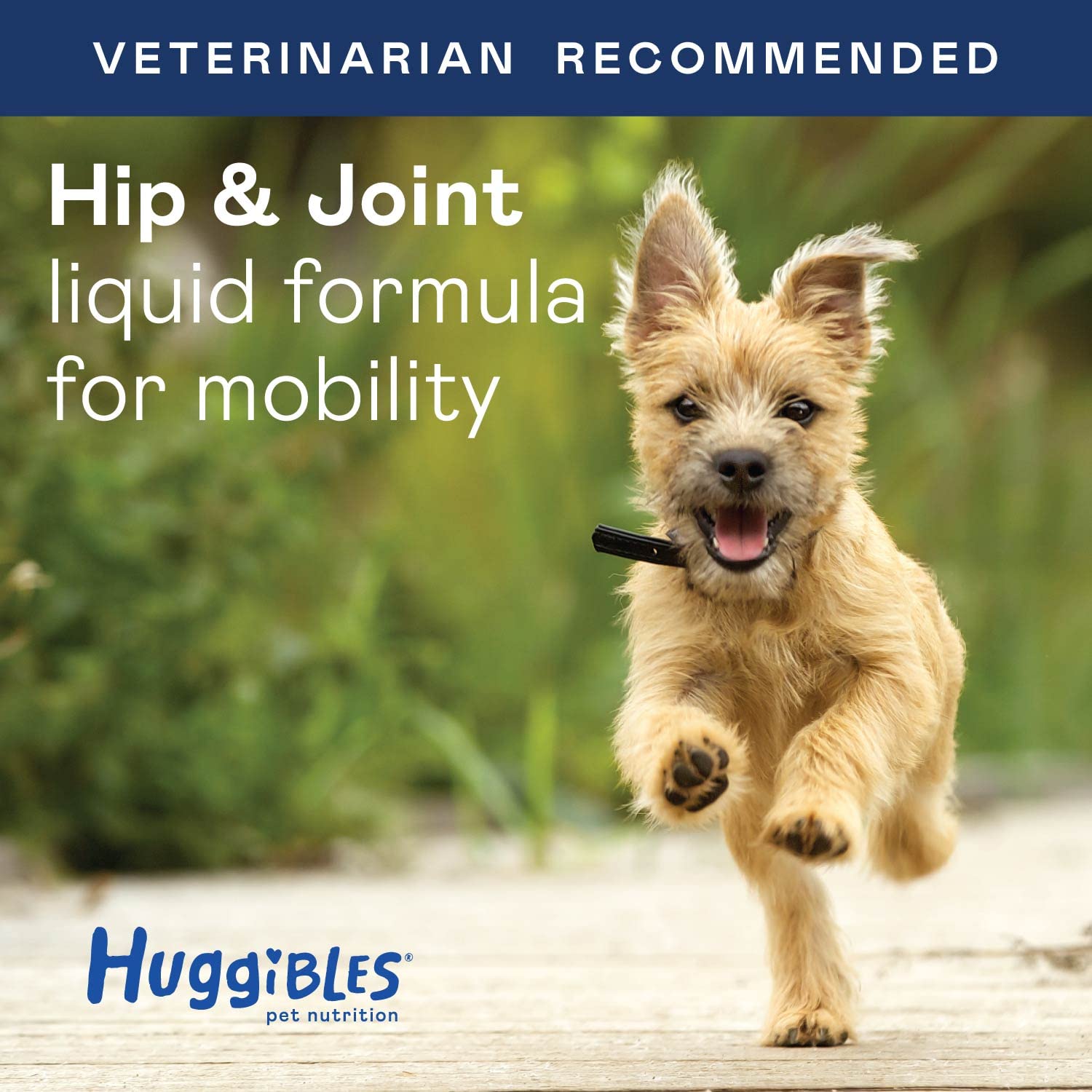 HUGGIBLES Stress & Anxiety and Hip & Joint Liquid Bundle for Dogs & Cats, for Calming Anxiety and Stress, Mobility Support, Promotes Longevity