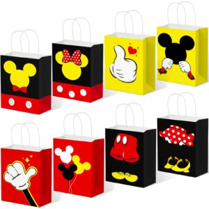 dlbeauty 16pcs mouse party bags, gift favor bags, mouse birthday party supplies, mouse decorations, baby shower