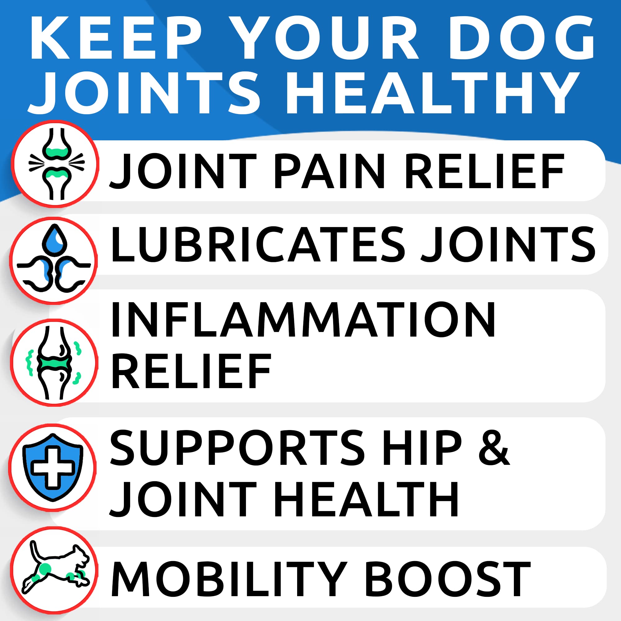 Bark&Spark Advanced Hemp Chews for Dog Joint Pain Relief - Glucosamine Chondroitin Hemp Treats Hip Joint Health - Joint Supplement Large Breed & Small - Hemp Treats Joints Old Senior Dog (120Ct/Bacon)