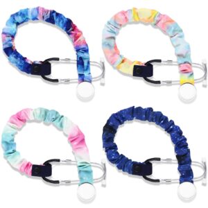 4 pieces stethoscope covers with removable tube handmade stethoscope accessories for nurses doctors (starry sky)