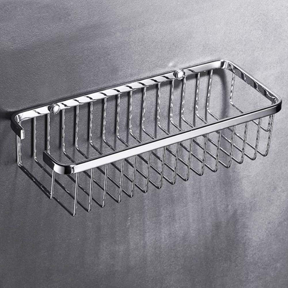 Bathroom Shelf Organizer, Stainless Steel Wall Mounted Holder Storage Basket Shelf, Shower Caddy Storage Kitchen Rack for Bathroom Kitchen (30CM)