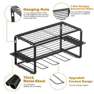 Mutilife Power Tool Organizer Heavy Duty Electric Drill Holder 3 Layers Cordless Drill Rack Holds Drill Storage Rack Wall Mount for 4 packsHandheld Power Tools Gifts for men