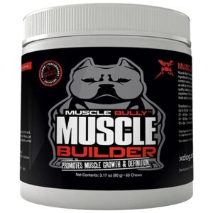 muscle bully muscle builder for dogs - combines clinically proven muscle building ingredients that support muscle growth, size, definition and endurance. ultimate canine muscle building supplement.