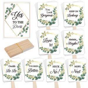 lewtemi set of 33 wedding dress shopping signs paddles say yes to the dress props bridal dress signs wedding shop sign for bridesmaids and brides bachelorette party games(classic style)