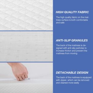 FLL Full Mattress, 8 inch Medium Firm Feel Gel Memory Foam Mattress with CertiPUR-US Certified Full Size Mattresses for Cool Sleep