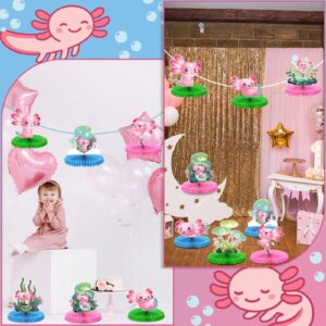 Eersida 9 Pcs Axolotl Birthday Party Decorations Axolotl Table Topper Cute Axolotl Centerpiece Table Decorations Axolotl Party Supplies Axolotl Party Favors for Birthday Baby Shower Party Supplies