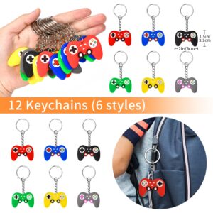 Winrayk Video Game Party Favors Gamer Birthday Supplies Kids, Invisible Ink Pen Notebook Gift Bag Stamper Bracelet Keychain Sticker Pinata Goody Stuffer Teen Girl Boy Game On Gaming Party Favors Decor