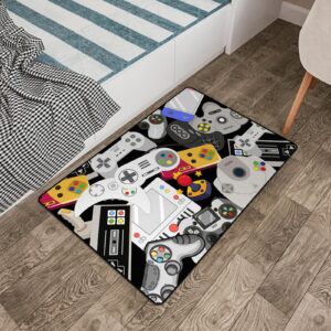 Lacut Game Rug Teen Boys Carpet with Game Controller Decoration, 3D Gaming Rugs for Boy’s Bedroom Living Room Playroom, Non-Slip Gamer Carpet Children Gaming Area Rugs (47" x 31")