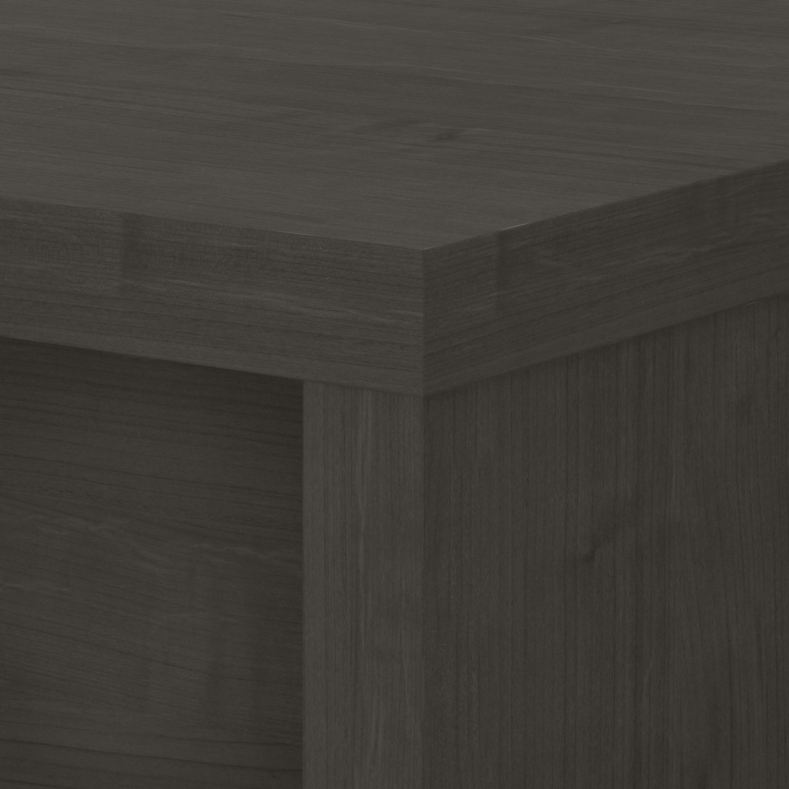 Bush Business Furniture Echo L Shaped Computer Desk, 72W, Charcoal Maple