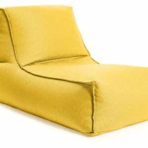 Gouchee Home Alpine Outdoor/Indoor Bean Bag Lounger Chair with Back Rest Filling Included for Patio and Outdoors Yellow