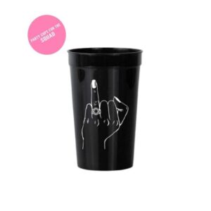 Bach Bride Bachelorette Party Decorations Ring Finger Reusable Cups - 12 Stadium Cups | Bridal Shower Gift, Bridesmaid Favors