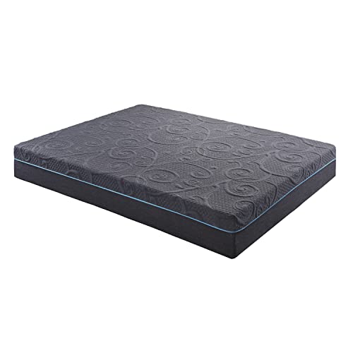 Lexicon Radley 11-Inch Gel Infused Memory Foam Hybrid Mattress, Queen, Gray