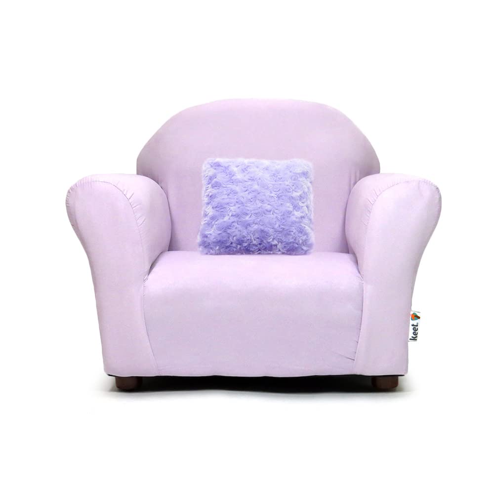 Keet Plush Children Chair, 2-5 Years Old, Lavender