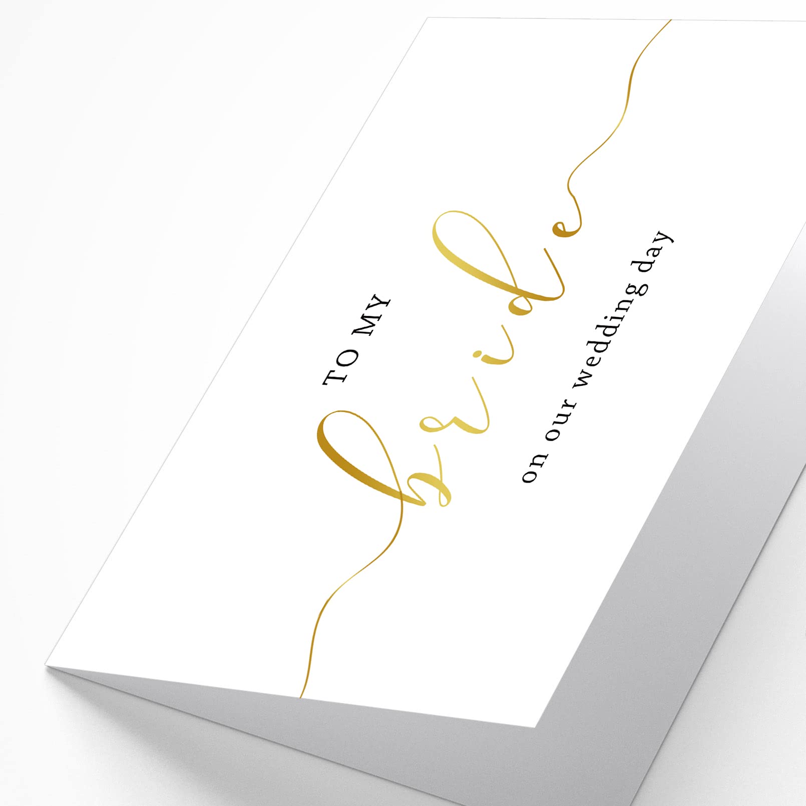 Spercy To My Bride on Our Wedding Day Card, Wedding Card for Bride, to My Wife on Our Wedding Day Card