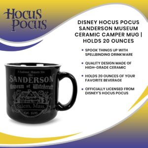 Disney Hocus Pocus Sanderson Museum Ceramic Camper Mug | BPA-Free Travel Coffee Cup For Espresso, Caffeine, Cocoa, Beverages | Home & Kitchen Essentials | Holds 20 Ounces