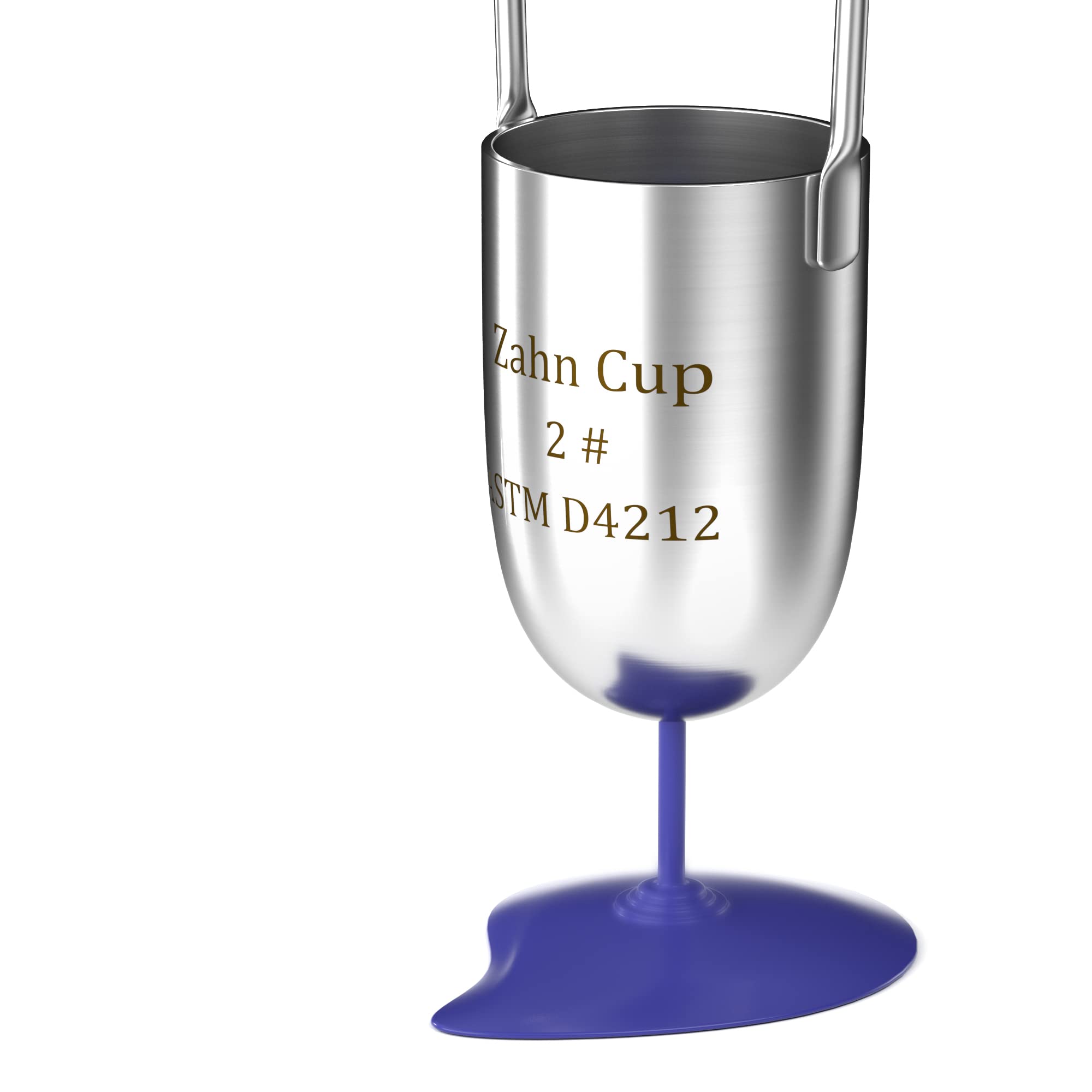 Zahn Cup No. 2 Viscosity Cup #2 Viscometer 44ml Dip Type Stainless Steel Flow Cup for Oil Dye Paint Finishes Honey Sauce