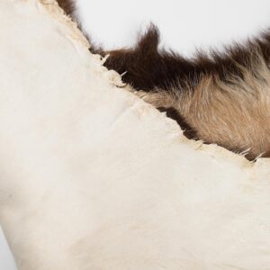 Natural Tanned Antelope Fur Pelts Real Goat Hides Sheepskin Leather Fur Rugs Handbag Scarf Clothing Accessories (Light Brown, Length: 15.7-26 in, Width: 11.8-21.6 in),1 pcs