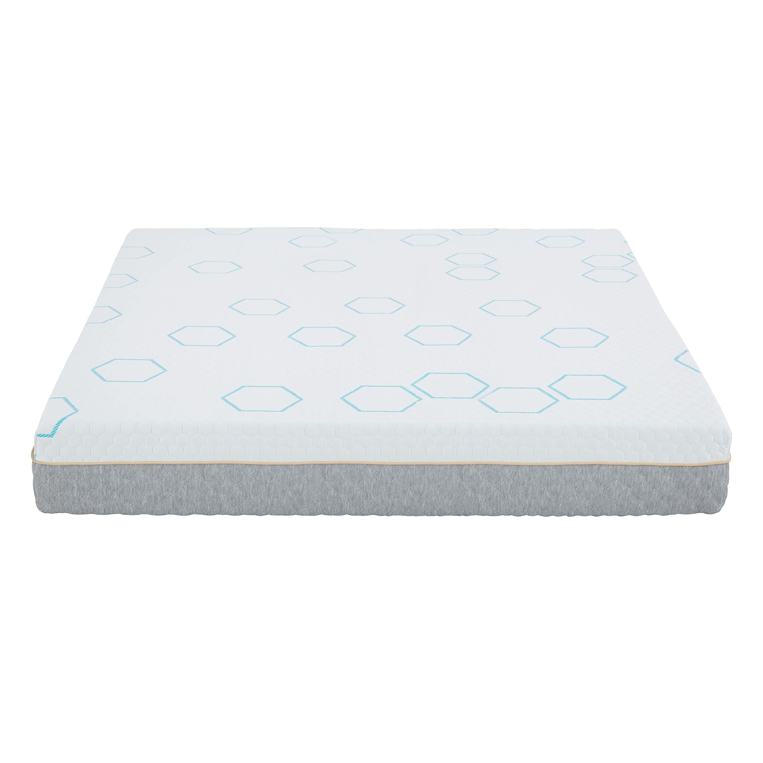 Lexicon Mayesville 8-Inch Copper-Infused Memory Foam Mattress, Queen, Gray