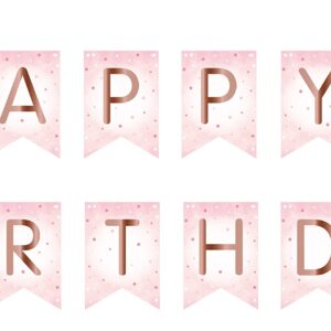 Oojami 4 Pack Happy Birthday Table Cover (4, Pink - 21st Birthday)